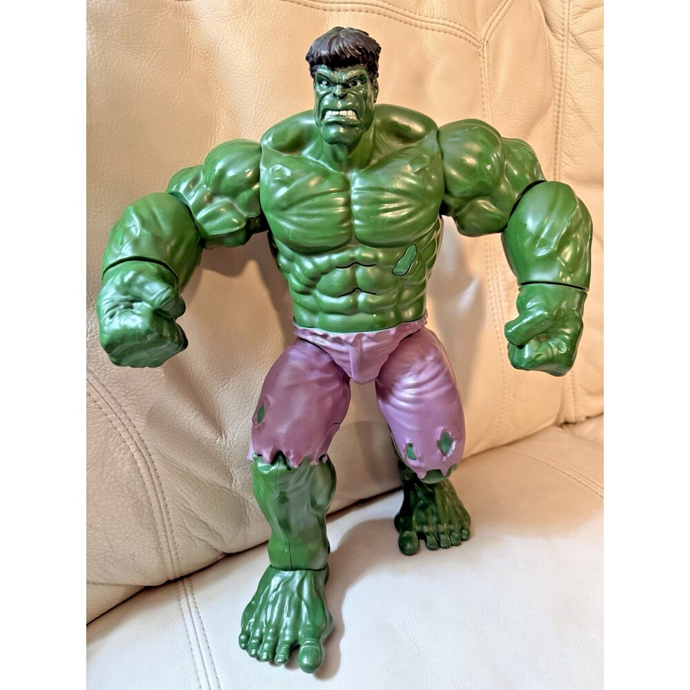 Marvel Disney Store Large 15" Talking Incredible Hulk Action Figure (WORKING)